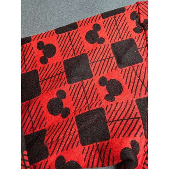 Disney Mickey Mouse Sweater Womens Small Oversized Red Black Fleece Lined - Picture 2 of 8